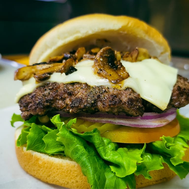 Mushroom Cheeseburger Delight
